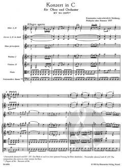 Oboenkonzert von Wolfgang Amadeus Mozart 