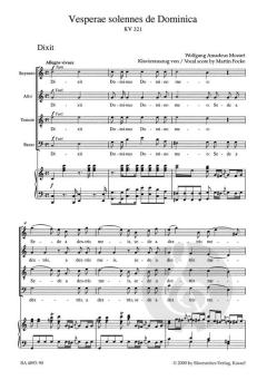 Vesperae solennes de Dominica KV 321 von Wolfgang Amadeus Mozart (Download) 