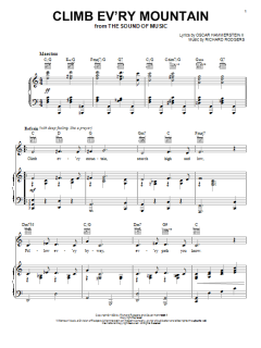 Climb Ev'ry Mountain von Richard Rodgers (Download) 