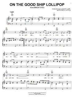 On The Good Ship Lollipop von Richard A. Whiting (Download) 