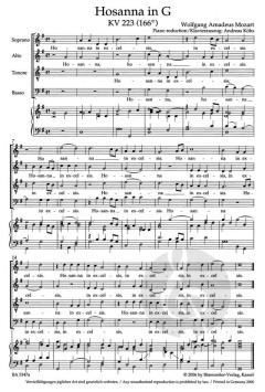 Hosanna KV 223 (166e) (W.A. Mozart) 
