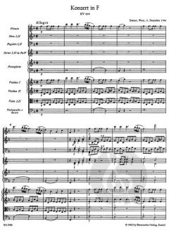 Konzert Nr. 19 F-Dur KV 459 von Wolfgang Amadeus Mozart (Download) 