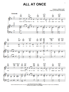 All At Once von Lorenz Hart (Download) 