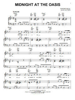 Midnight At The Oasis von David Nichtern (Download) 