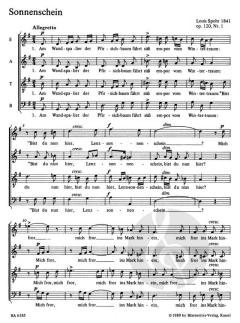 Vierstimmige Lieder für gemischten Chor von Louis Spohr (Download) 
