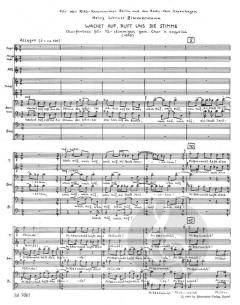 Wachet auf, ruft uns die Stimme (Heinz Werner Zimmermann) 