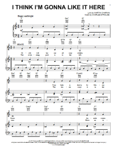 I Think I'm Gonna Like It Here von Charles Strouse (Download) 