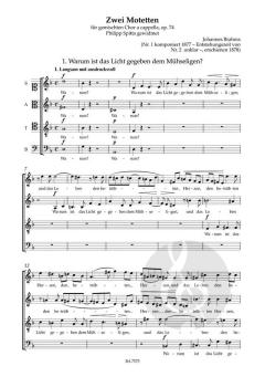 Geistliche Chormusik für Chor a cappella (Johannes Brahms) 