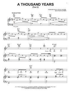 A Thousand Years (Part 2) von David Hodges (Download) 