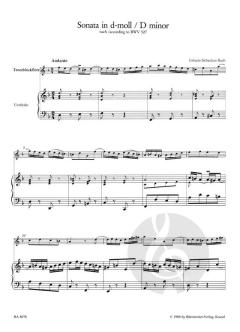 Sonata in d-Moll nach BWV 527 von Johann Sebastian Bach (Download) 