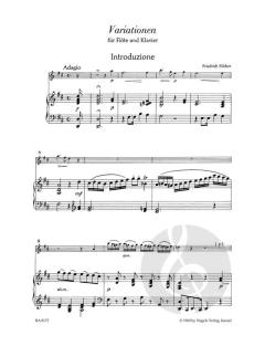 Variationen über Nel cor piu non mi sento von Friedrich Silcher (Download) 