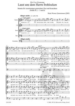 Lasst uns dem Herrn frohlocken von Heinz Werner Zimmermann (Download) 