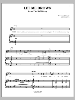Let Me Drown von Andrew Lippa (Download) 