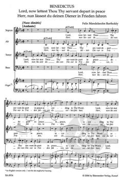 Herr, nun lässest du deinen Diener in Frieden fahren op. 69 von Felix Mendelssohn Bartholdy (Download) 