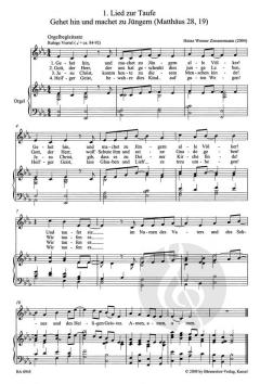 Vier neue Lieder zu Kasualien (Heinz Werner Zimmermann) 