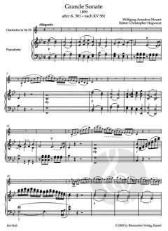 Grande Sonate von Wolfgang Amadeus Mozart (Download) 