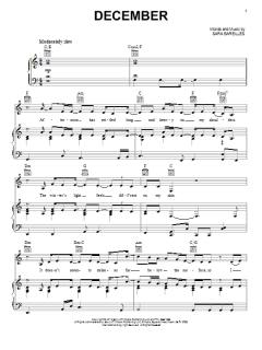 December von Sara Bareilles (Download) 