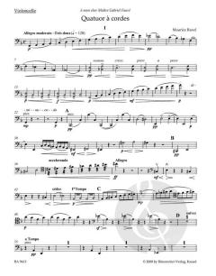 Quatuor a cordes von Maurice Ravel 