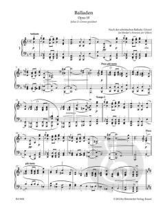 Balladen op. 10 von Johannes Brahms 