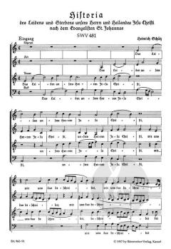 Johannes-Passion SWV 481 von Heinrich Schütz (Download) 