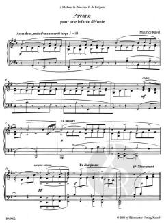 Pavane pour une infante défunte von Regina Back für Klavier im Alle Noten Shop kaufen