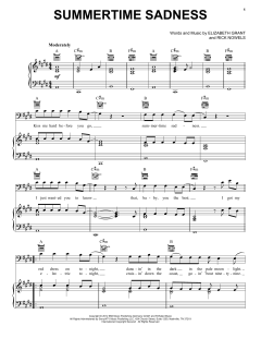 Summertime Sadness von Lana Del Rey (Download) 