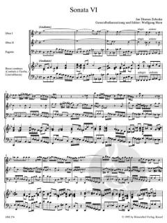 6 Sonaten Heft 6 (Sonate VI) ZWV 181/6 von Jan Dismas Zelenka (Download) 