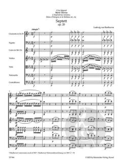 Septett in Es op. 20 von Ludwig van Beethoven (Download) 
