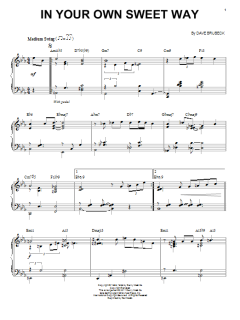 In Your Own Sweet Way von Dave Brubeck (Download) 