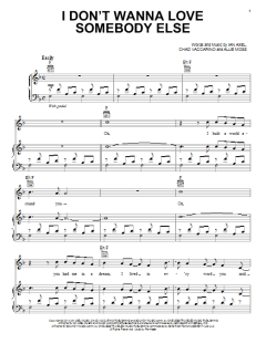 I Don't Wanna Love Somebody Else von A Great Big World (Download) 