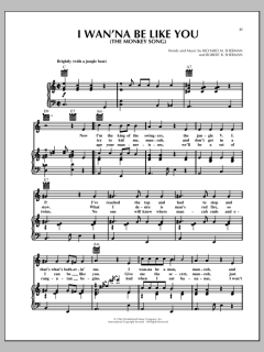 I Wan'na Be Like You (The Monkey Song) von Robert B. Sherman (Download) 