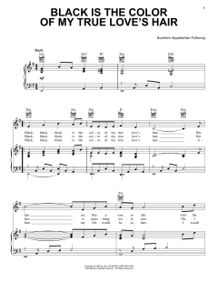 Black Is the Color of My True Love's Hair von Southern Appalachian Folksong (Download) 