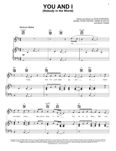 You And I (Nobody In The World) von John Legend (Download) 