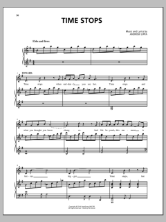 Time Stops von Andrew Lippa (Download) 