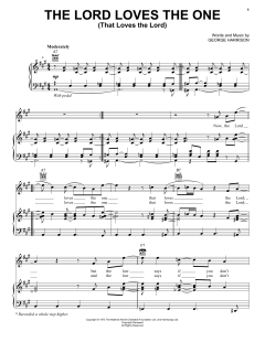The Lord Loves The One (That Loves The Lord) von George Harrison (Download) 