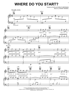 Where Do You Start? von Johnny Mandel (Download) 