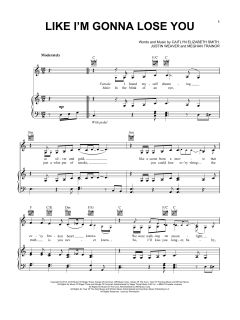 Like I'm Gonna Lose You von Meghan Trainor (Download) 