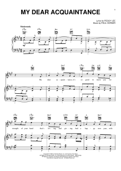 My Dear Acquaintance von Peggy Lee (Download) 