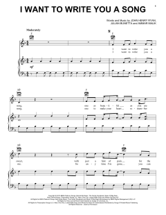 I Want To Write You A Song von One Direction (Download) 