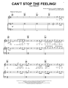 Can't Stop The Feeling von Justin Timberlake (Download) 