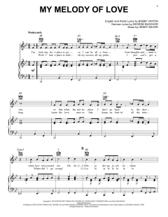 My Melody Of Love von Bobby Vinton (Download) 