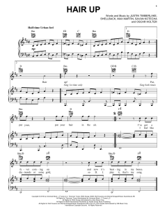Hair Up von Justin Timberlake (Download) 