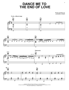 Dance Me To The End Of Love von Leonard Cohen (Download) 