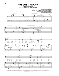 We Just Know (Sans un Mot) von Franz Waxman (Download) 