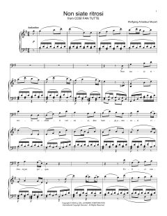 Non Siate Ritrosi von Wolfgang Amadeus Mozart (Download) 