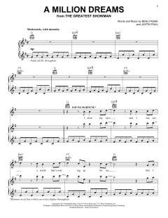 A Million Dreams (From The Greatest Showman) von Benj Pasek (Download) 