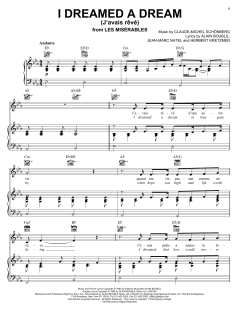 I Dreamed A Dream von Alain Boublil (Download) 