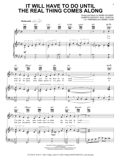 It Will Have To Do Until The Real Thing Comes Along von Duke Ellington (Download) 