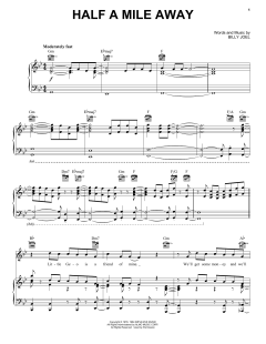 Half A Mile Away von Billy Joel (Download) 