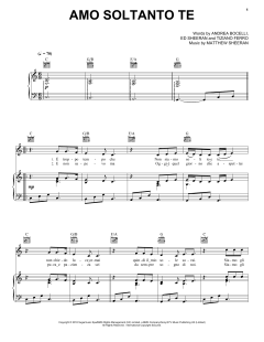 Amo soltanto te (feat. Ed Sheeran) von Andrea Bocelli (Download) 